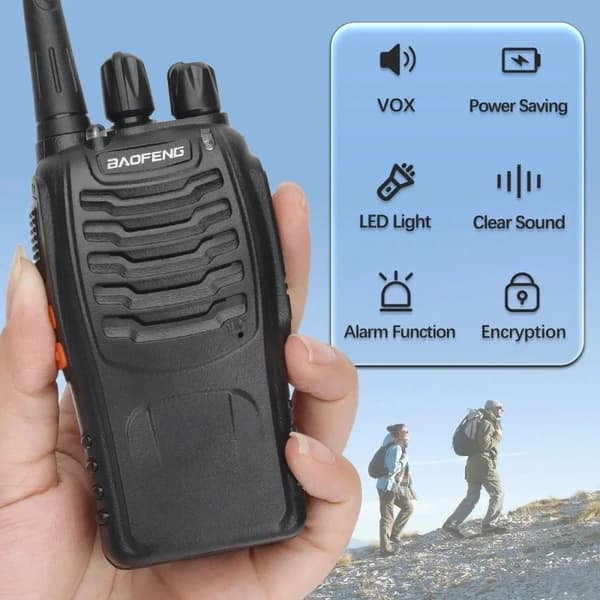 BaoFeng 888 S UHF Tvåvägsradio / Walkie Talkie Inbyggd LED-ficklampa
