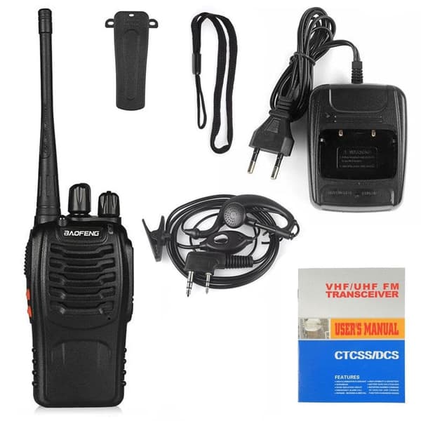 BaoFeng 888 S UHF Tvåvägsradio / Walkie Talkie Inbyggd LED-ficklampa
