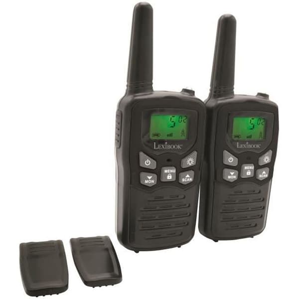 LEXIBOOK Walkie-Talkie svart 8 km räckvidd