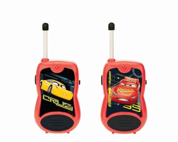 Disney Cars 3 Walkie-Talkies - LEXIBOOK - 100 m överföringsräckvidd - Gul - Barn Röd, Multifärg