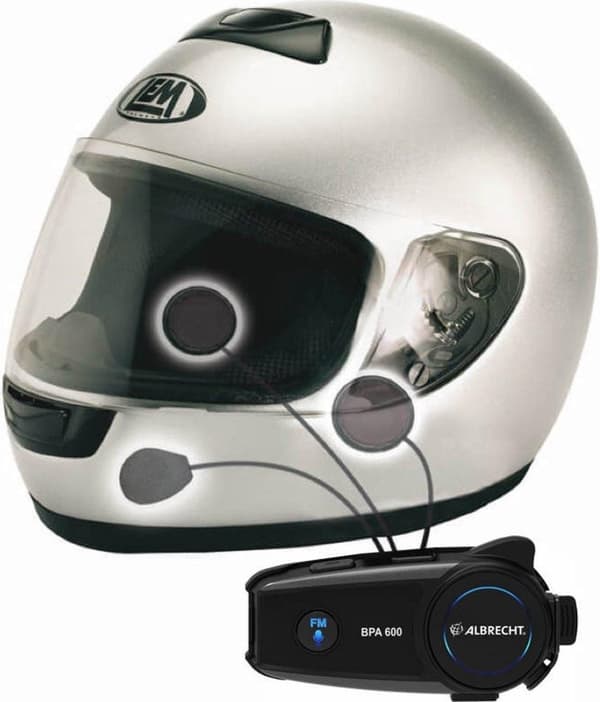 Albrecht BPA-600 15550 Bluetooth Motorcykel Headset Musik + navigation + telefon
