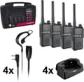 Miniatyrbillede 4 af 8: Albrecht Tectalk Worker 3 4er 29826 PMR walkie-talkie Sæt med 4 stk.