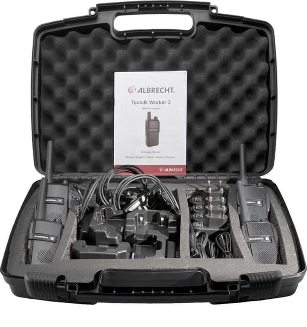 Albrecht Tectalk Worker 3 4er 29826 PMR walkie-talkie Sæt med 4 stk.