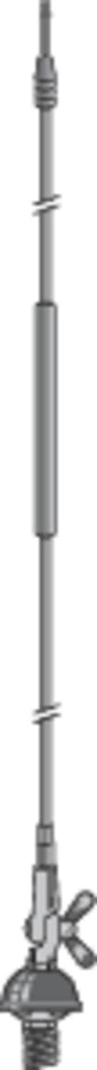 Albrecht DV 27 fastmonteret sort bilantenne (6700)