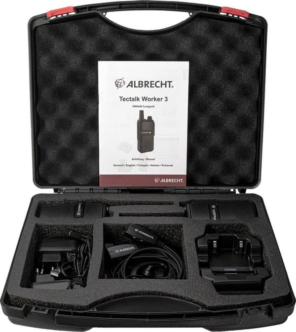 Albrecht Tectalk Worker 3 2er 29825 PMR walkie-talkie Sæt med 2 stk.