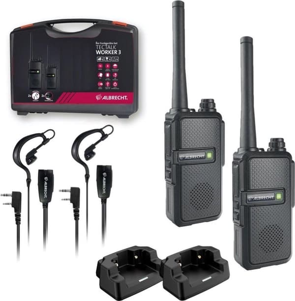 Albrecht Tectalk Worker 3 2er 29825 PMR walkie-talkie Sæt med 2 stk.
