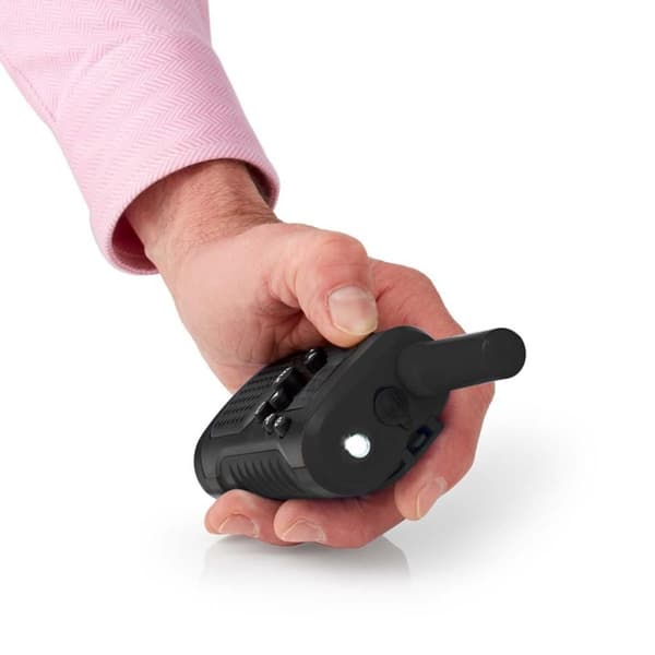 Nedis WLTK0610BK Walkie Talkie Sæt 2 Håndsæt Op til 6 Km Frekvenskanaler: 8 PTT / VOX Op til 3 timer Hovedtelefonudgang 2 Headset Sort