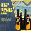 Miniatyrbild 2 av 6: Retevis RB648 Talkie Walkie Vattentät, Robust, IP67 VOX Dubbel PTT, 2000mAh Tvåvägsradio för Byggarbetsplats