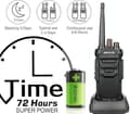 Miniatyrbild 4 av 6: Retevis RT648 Talkie Walkie Professionell, Vattentät IP67, Licensfri PMR446 Uppladdningsbar, Robust Lång Räckvidd Tvåvägsradio