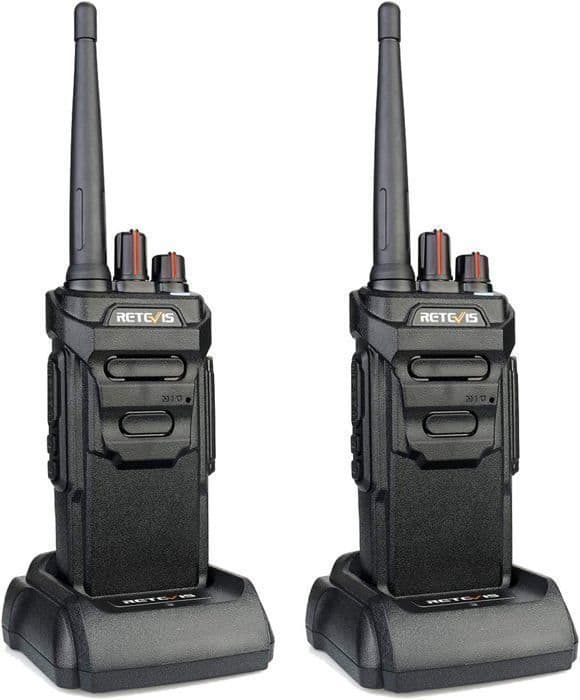 Retevis RT648 Talkie Walkie Professionell, Vattentät IP67, Licensfri PMR446 Uppladdningsbar, Robust Lång Räckvidd Tvåvägsradio