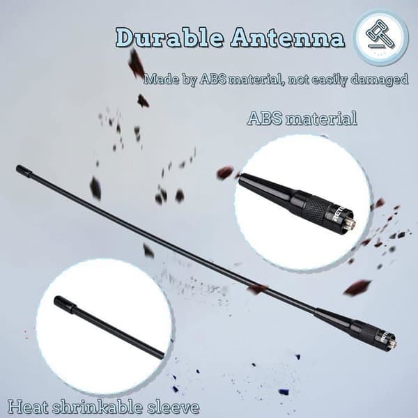 Retevis RHD771 Antenn SMA-F Dubbelband 144/430MHz VHF/UHF, Kompatibel med Baofeng UV-5R GT-5R, RT5R RA79 RT3S, Qansheng UVK5