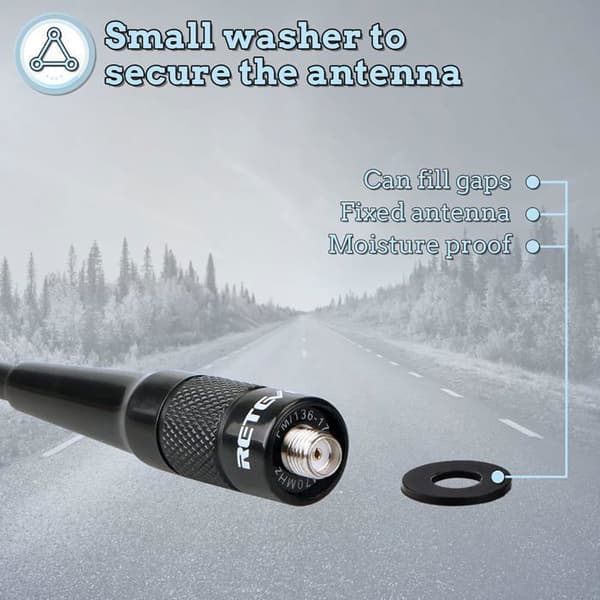 Retevis RHD771 Antenn SMA-F Dubbelband 144/430MHz VHF/UHF, Kompatibel med Baofeng UV-5R GT-5R, RT5R RA79 RT3S, Qansheng UVK5