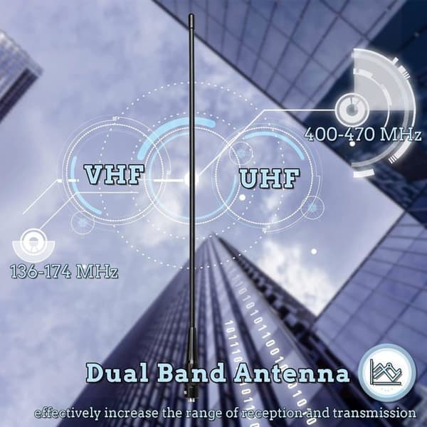Retevis RHD771 Antenn SMA-F Dubbelband 144/430MHz VHF/UHF, Kompatibel med Baofeng UV-5R GT-5R, RT5R RA79 RT3S, Qansheng UVK5