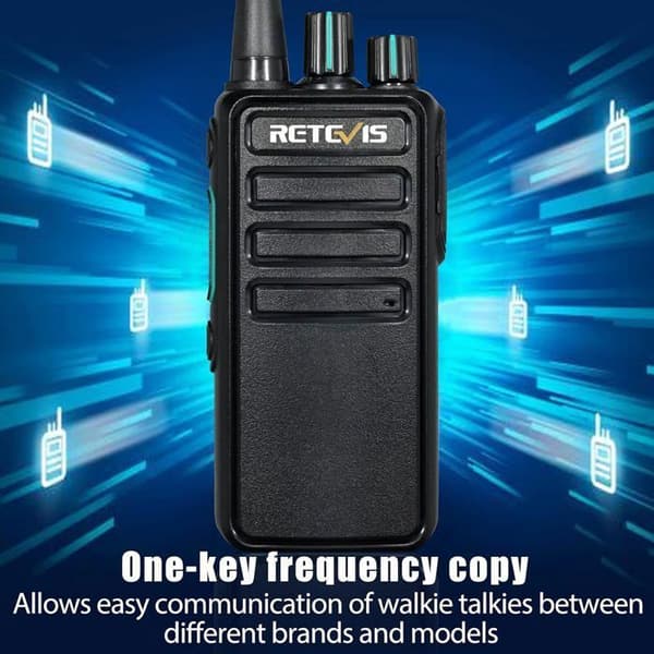 Retevis RB629 Robust Walkie Talkie Professionell, 4 St PMR446, Trådlös Klon, VOX, Säkerhetsradio med Mikrofon Högtalare