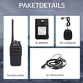 Miniatyrbild 6 av 6: Retevis RT24 Talkie Walkie Uppladdningsbar Professionell PMR446 16 Kanaler CTCSS/DCS, med Hörsnäcka och Laddning, för Vandringar