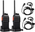 Miniatyrbild 1 av 6: Retevis RT24 Talkie Walkie Uppladdningsbar Professionell PMR446 16 Kanaler CTCSS/DCS, med Hörsnäcka och Laddning, för Vandringar