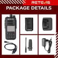 Miniatyrbild 6 av 6: Retevis RT3S DMR Radio Dual Band Digital Walkie Talkie 3000 kanaler Skinka Radio DCDM TDMA VOX TOT Kompatibel med Mototrbo TierⅠ&amp;Ⅱ
