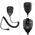 Miniatyrbild 4 av 4: Retevis RT24 Walkie Talkies 16 kanaler CTCSS/DCS Squelch VOX Walkie Talkies Vattentät europeisk laddare högtalare (svart, 2 par)