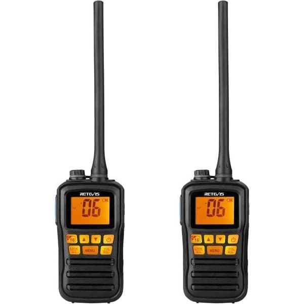 Retevis RM01 Bärbar IP67 vattentät marin walkie talkie, vibration, flytande marina sändare/mottagare, bärbar marin radio