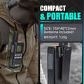 Miniatyrbild 2 av 6: Retevis RB667 Talkie Walkie Mini, PMR446 1600mAh USB-C, LCD-skärm, Gruppanrop VOX med hörlurar för vandring, camping (2 st)