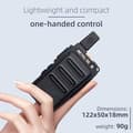 Miniatyrbild 3 av 6: Retevis RT619 Mini Talkie Walkie med Hörlurar, PMR446 1300mAh Uppladdningsbar, Metall Bakclip, VOX, för skolan (10 St)