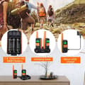 Miniatyrbild 3 av 6: Retevis RT649 Talkie Walkie Lång Räckvidd, Uppladdningsbar PMR446 IP65 Vattentålig, talky walky med USB Bords Laddare för Camping Skidåkning