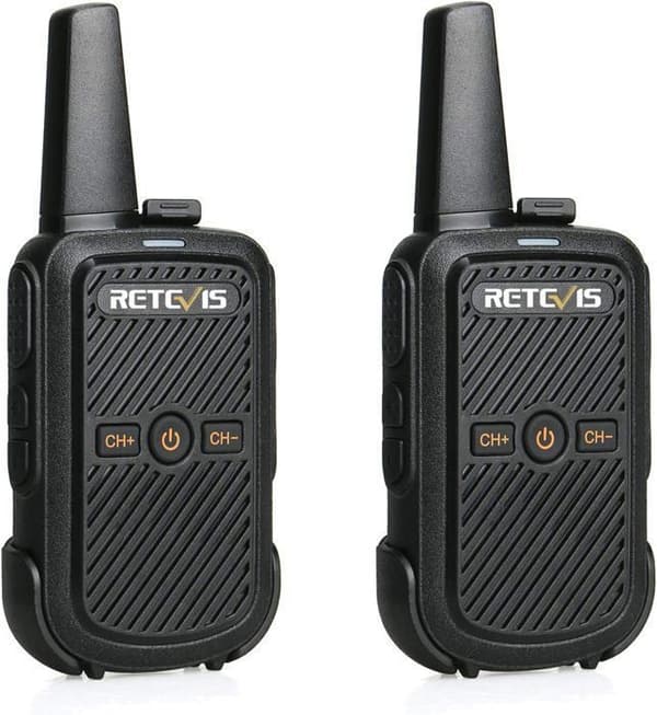 Retevis RT15 Walkie-Talkie Professionell, Klar Ljud, VOX, Mini Tvåvägsradio Lång Räckvidd, Familjegåvor