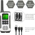 Miniatyrbild 3 av 6: Retevis RT45 Walkie Talkie Lång Räckvidd, Uppladdningsbar USB PMR446 Professionell Walkie-Talkie, 16 Kanaler 121 Koder VOX LED, Camping