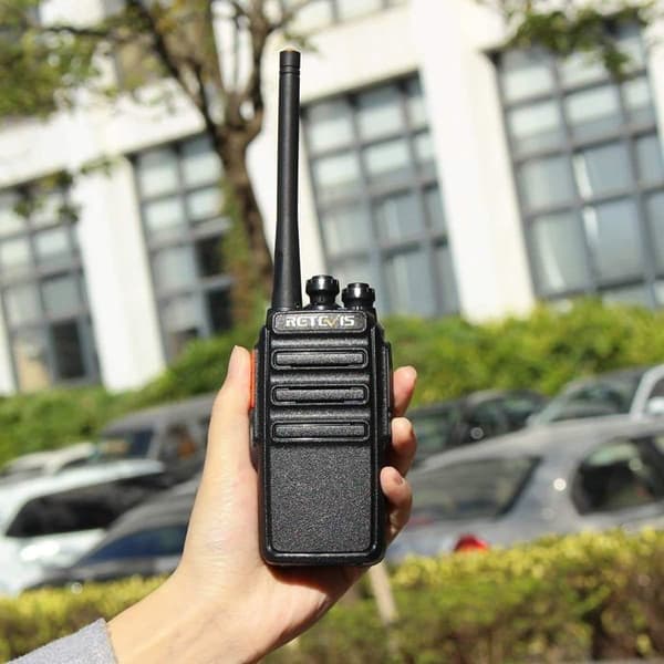 Retevis RT24 Walkie Talkie, Uppladdningsbar, PMR446 utan licens 16 Kanaler CTCSS/DCS, Professionell för Säkerhet, Byggarbetsplatser, Skolan
