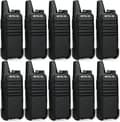 Miniatyrbild 1 av 6: Retevis RT622 Talkie Walkie Mini Professionell, PMR446, VOX Squelch, Laddningsbar Lång Räckvidd för Skolan, Restauranger (10 Pack)