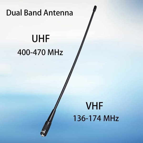 Retevis RHD771 Antenn SMA-F Dubbelband 144/430MHz VHF/UHF Talkie Walkie Antenn, För Baofeng UV5R BF888S, RT5R RA79, Qansheng UVK5
