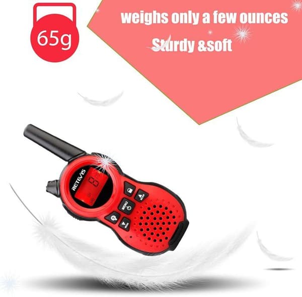 Retevis RT638 Walkie Talkie Barn, Talky 16 Kanaler Lång Räckvidd LCD Ficklampa, Present Leksak för Utomhus Äventyr Camping
