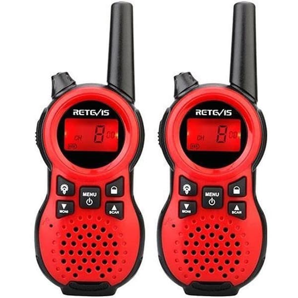 Retevis RT638 Walkie Talkie Barn, Talky 16 Kanaler Lång Räckvidd LCD Ficklampa, Present Leksak för Utomhus Äventyr Camping