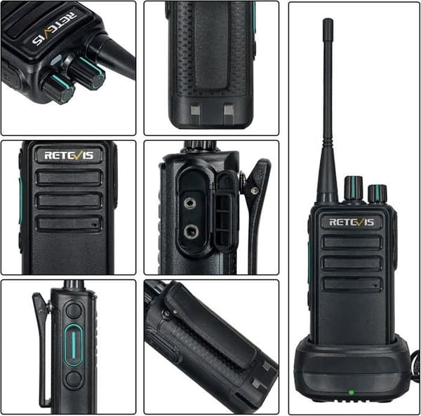 Retevis RB629 Talkie Walkie, PMR446 Professionell Talkie-Walkie Robust med Trådlös Kloningsfunktion, Nödlarm, VOX