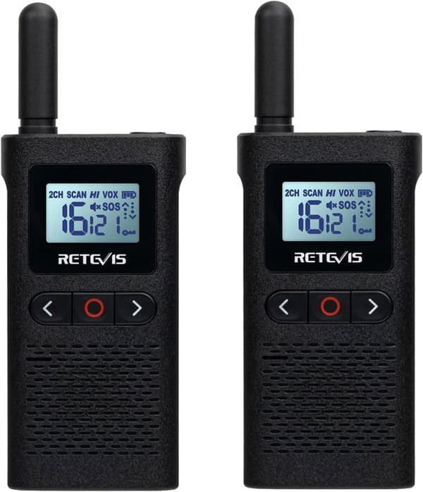 Retevis RB628 Mini Talkie Walkie PMR446 Uppladdningsbar 1500mAh, VOX, LCD Visning, Lätt, Professionella Talkies Walkies för Camping