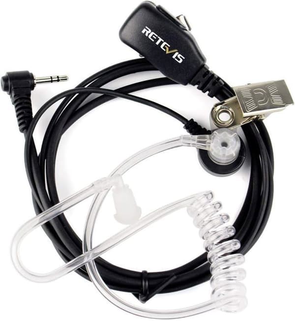 Retevis EAM101 RT45 Talkie Walkie Hörlurar, 1 Pin 2,5mm, Hörlursöron för RT45 Motorola TLKR T92 H2O/T80 T62 T82 Extreme T81