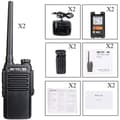 Miniatyrbild 4 av 4: Retevis RT647 vattentät walkie talkie IP67, bärbar tvåvägsradio med lång räckvidd, ingen radiolicens, fiskekajakpaddling camping