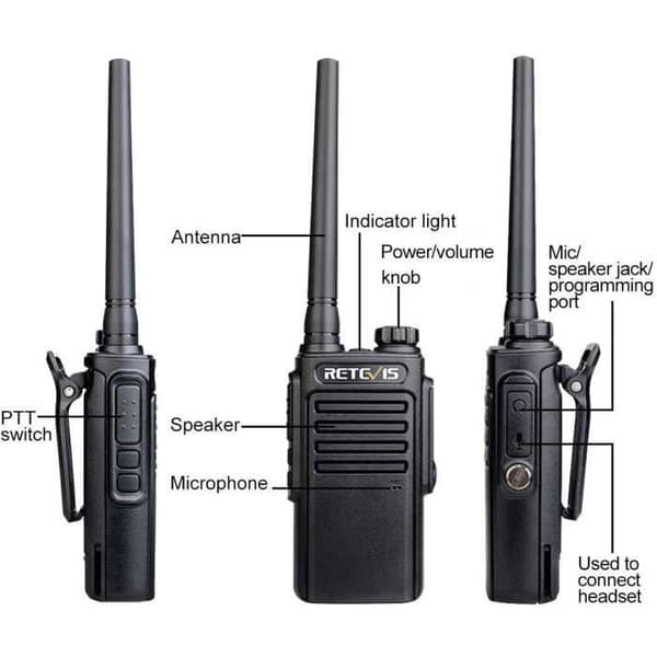 Retevis RT647 vattentät walkie talkie IP67, bärbar tvåvägsradio med lång räckvidd, ingen radiolicens, fiskekajakpaddling camping
