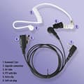 Miniatyrbild 2 av 6: Retevis Walkie Talkie Headset-hörlur kompatibel med RETEVIS RT24 RT22 RT27 RT5R H777 Baofeng UV-5R BF-888S BF-88E Kenwood HYT