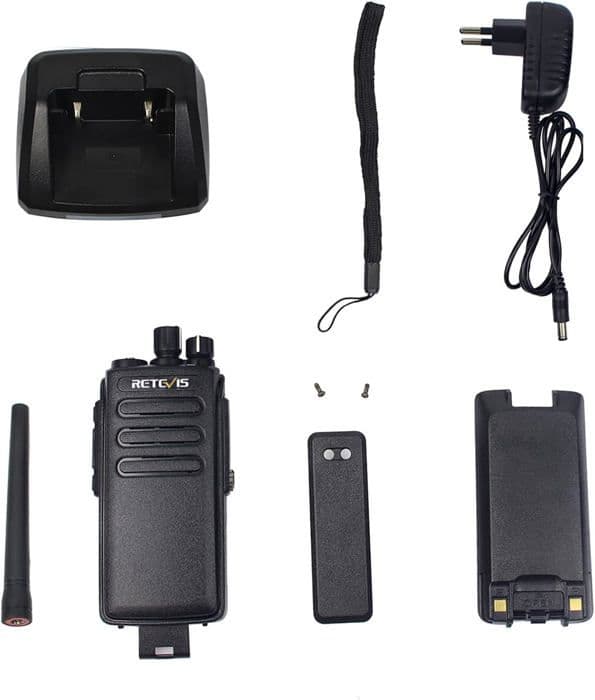 Retevis RT81 Talkie Walkie, IP67 Vattentålig DMR, 32 Kanaler Analog/Digital, 2200mAh Talkie Walkie Lång Distans för Industriellt bruk