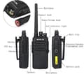 Miniatyrbild 2 av 6: Retevis RT81 Talkie Walkie, IP67 Vattentålig DMR, 32 Kanaler Analog/Digital, 2200mAh Talkie Walkie Lång Distans för Industriellt bruk