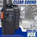 Miniatyrbild 3 av 6: Retevis RT24 Plus Talkie Walkie Professionell PMR446 utan licens 16 kanaler CTCSS/DCS med öronsnäcka, USB-laddningsbas (20 st)