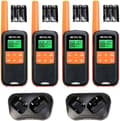 Miniatyrbild 1 av 6: Retevis RT649 Talkie Walkie Professionell, Uppladdningsbar PMR446 Talkie Walkie, IP65 Vattentät, USB-laddning för Camping Vandringar