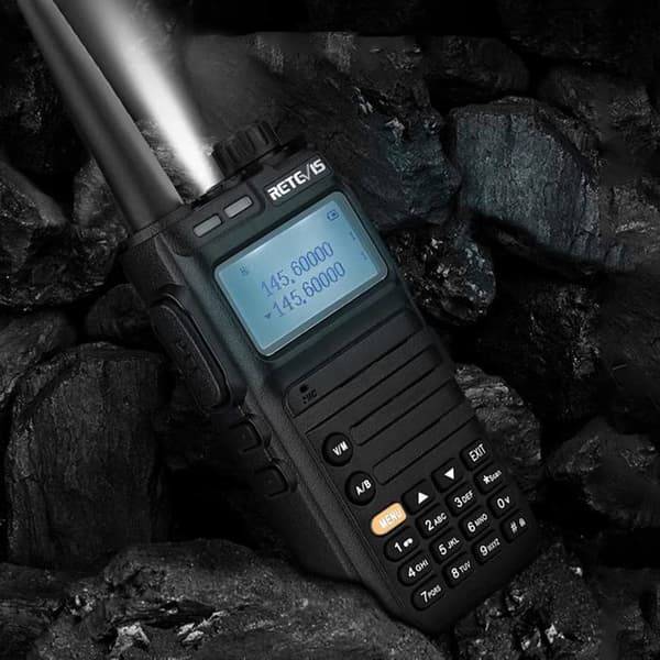 Retevis RA685 Talkie Walkie Professionell, Lång Räckvidd Two-Way Radio Dubbelband 5W, 1800mAh Bärbar Radio, För Jakt