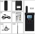 Miniatyrbild 6 av 6: Retevis RB628 Talkie Walkie Mini, PMR446 utan licens, 1500mAh, LCD-skärmar VOX, Professionell med hörlurar för Skola, Hotell (10 stycken)