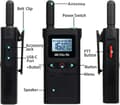Miniatyrbild 2 av 6: Retevis RB628 Talkie Walkie Mini, PMR446 utan licens, 1500mAh, LCD-skärmar VOX, Professionell med hörlurar för Skola, Hotell (10 stycken)