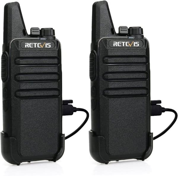 Retevis RT622 Talkie Walkie, PMR446 Professionell Lång Räckvidd, 16 Kanaler, VOX, Familj Uppladdningsbar Radio för Vandring, Camping