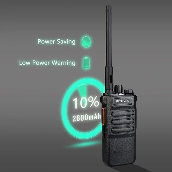 Retevis RT86 Walkie Talkie Lång Räckvidd, Robust Professionell 2600mAh, Ficklampa Larm VOX, Tvåvägsradio Industriell