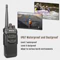 Miniatyrbild 2 av 6: Retevis RT648 Talkie Walkie Lång Räckvidd, IP67 Vattentät Tvåvägsradio, PMR 446 VOX Robust för Byggarbetsplats, Säkerhet (6Pcs)
