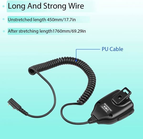 Retevis Mikrohögtalare 2-stifts Walkie Talkie Bärbar för Baofeng UV-5R BF-888S BF-88E RT24 RT22 RT27 Kenwood WOUXUN TYT HYT